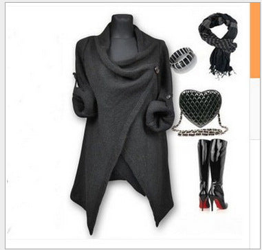 Women's Cardigan Sweater Irregularity Coat - ROUTINE FASHION